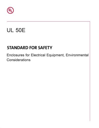 ul 50e standards